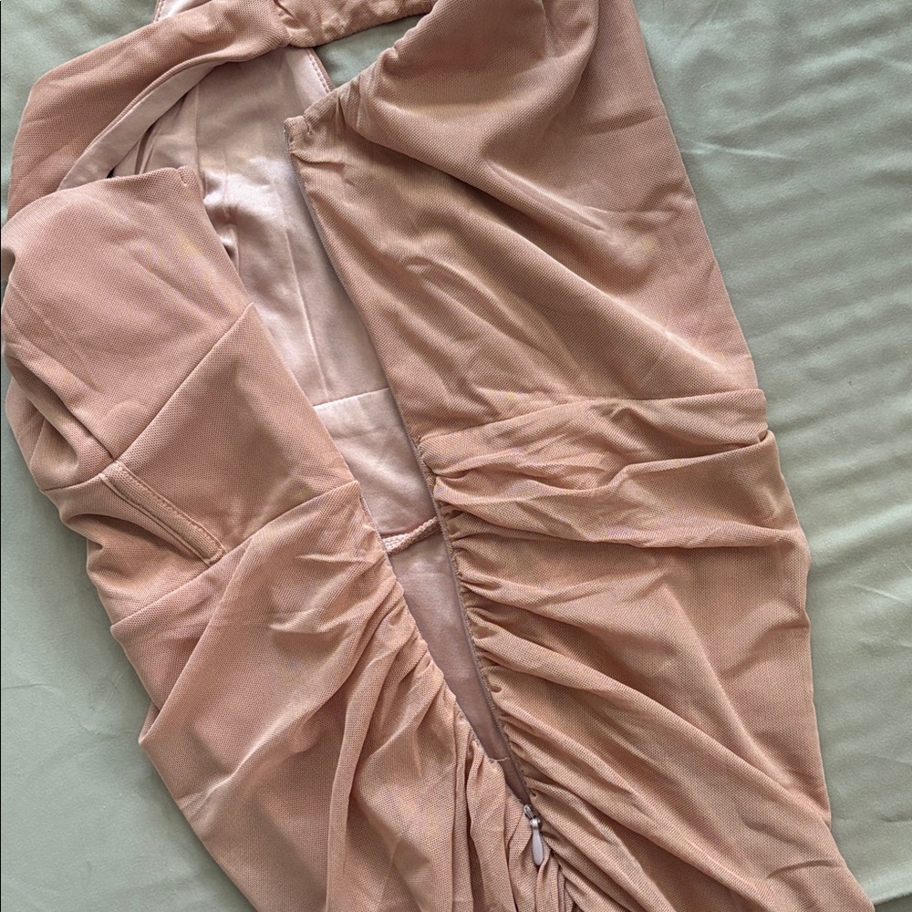 Hello Molly Asymmetrical Light Pink Dress - Picture 6 of 9